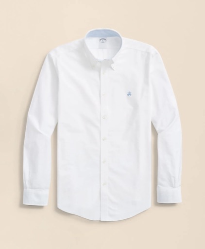 Brooks Brothers Stretch Non-Iron Oxford Button-Down Collar Sport Shirt