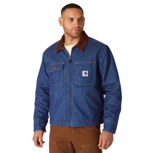 Carhartt Crafted Series Denim Sherpa Lined Chore Coat