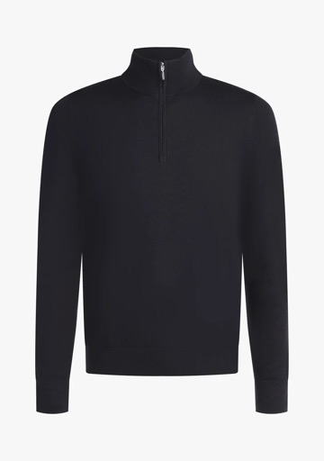 Cermino Max Half-Zip Knit – Navy