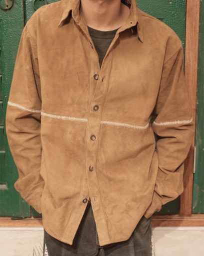 Kartik Research Rabari Suede Shirt
