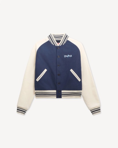 Kenzo 'KENZO Jumping Tiger' Embroidered Varsity Jacket in Cotton