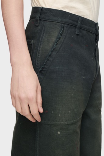 Maison Margiela Double-Dyed Workwear Trousers – Black