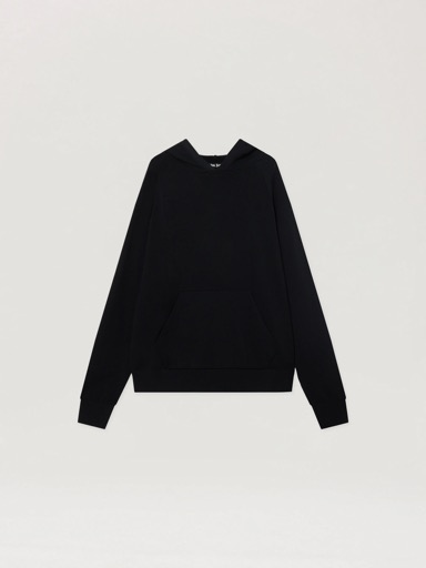 Palm Angels Curved Logo Regular Knit Hoodie