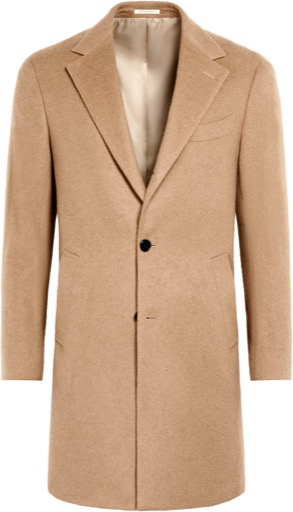 Suitsupply Camel Overcoat – Pure Camel Hair