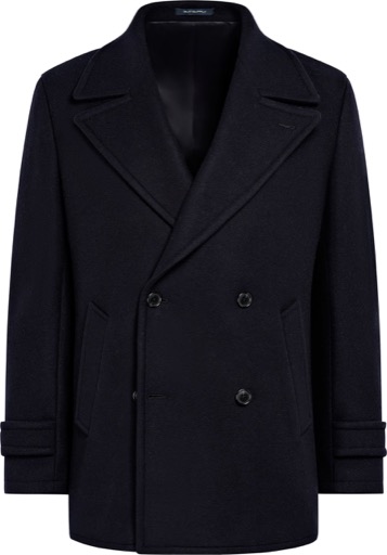 Suitsupply Navy Peacoat – Pure Wool