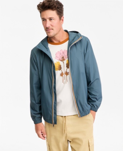 Sun + Stone Felix Zip-Up Windbreaker Jacket