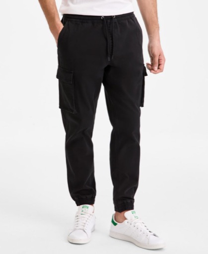 Sun + Stone Garment-Dyed Cargo Jogger Pants