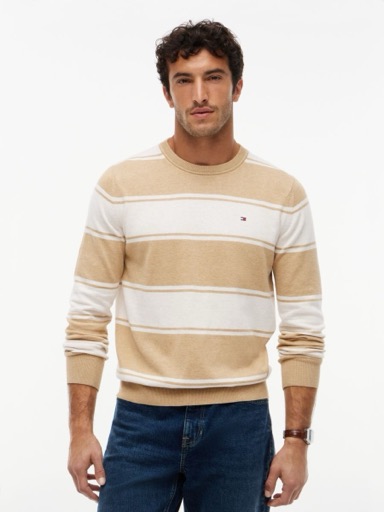 Tommy Hilfiger Rugby Stripe Crewneck Sweater