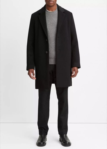 Vince Classic Italian Wool-Blend Coat