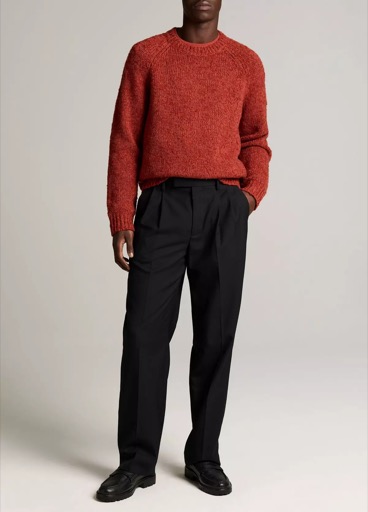 Vince Louie Relaxed Twill Double-Pleated Trouser