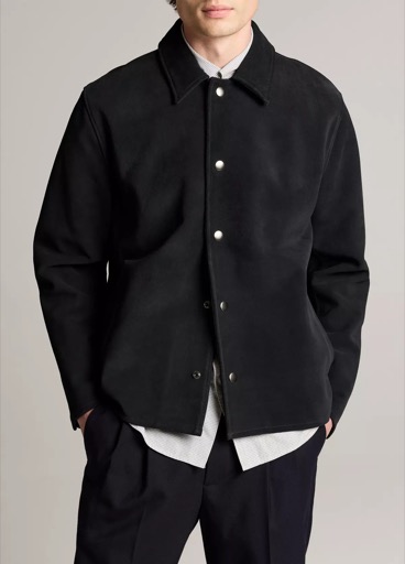 Vince Split Suede Coaches Jacket